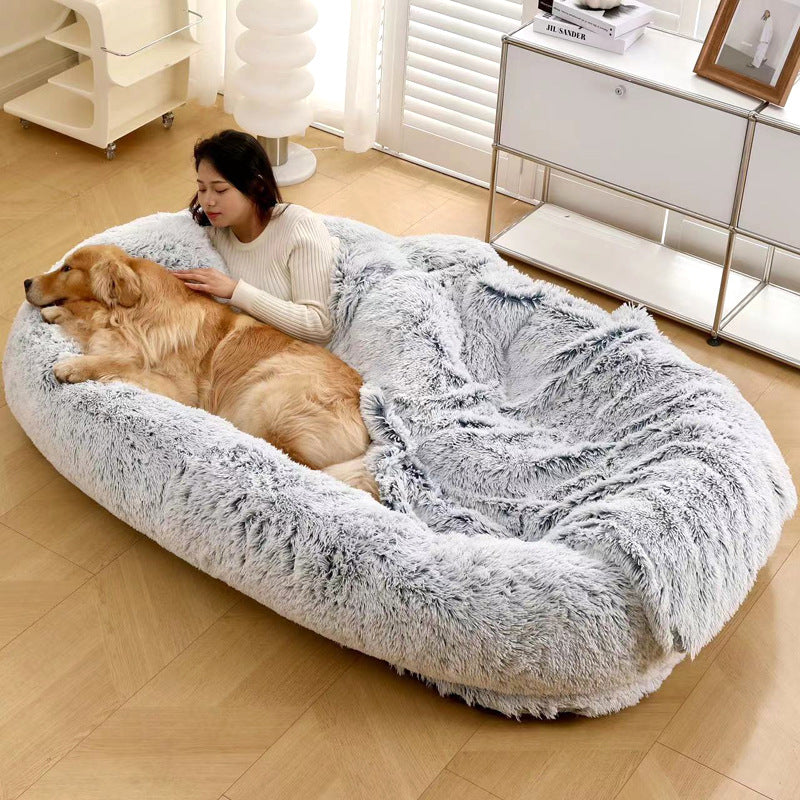 Large Bed For Both People And Pets