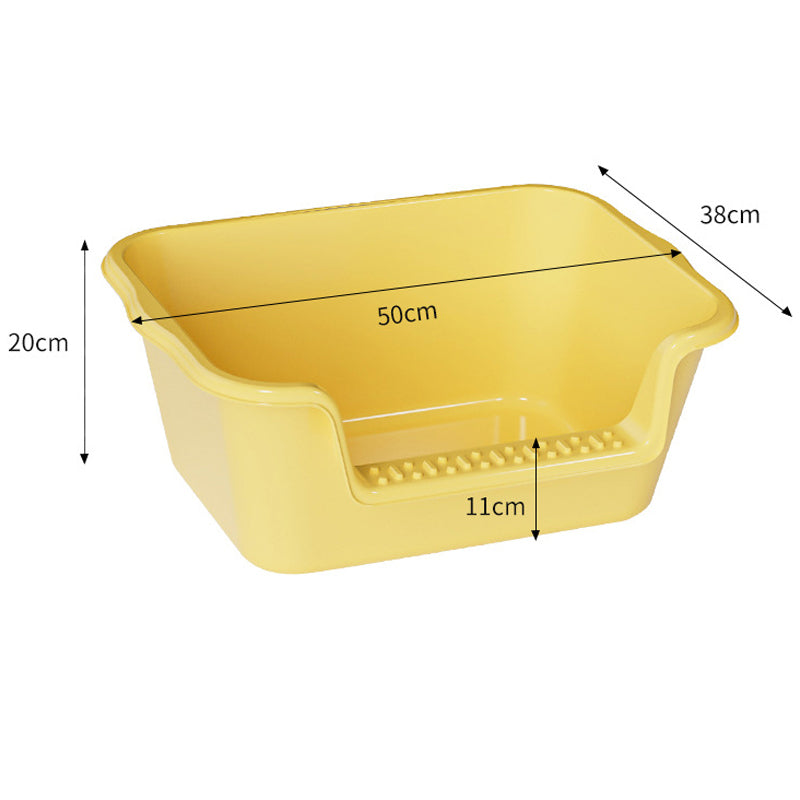 Semi-closed Large Capacity Cat Litter Box