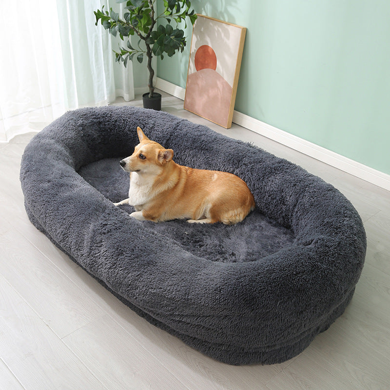 Large Bed For Both People And Pets