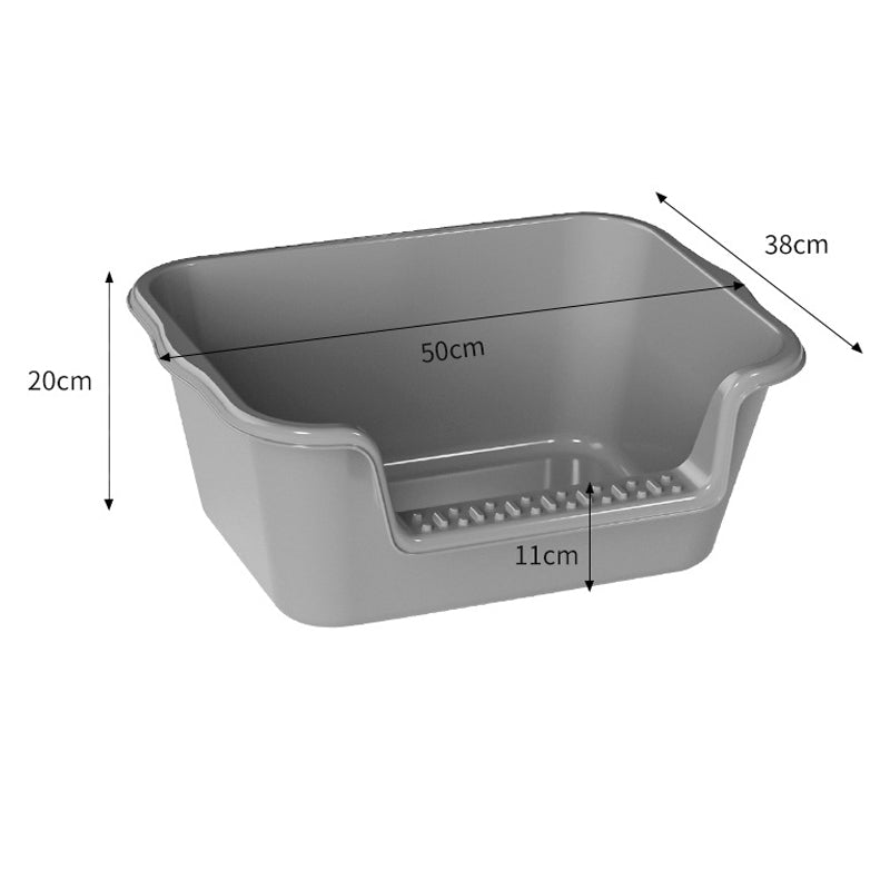 Semi-closed Large Capacity Cat Litter Box