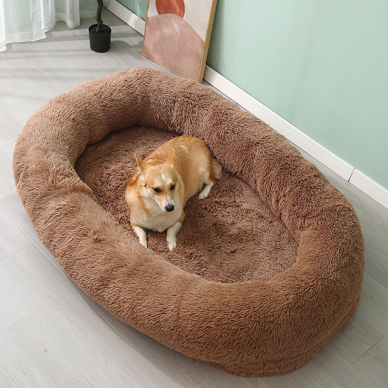 Large Bed For Both People And Pets