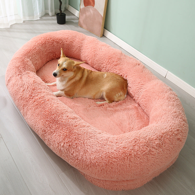 Large Bed For Both People And Pets