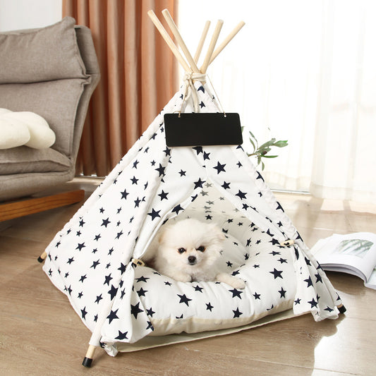 Pet Bed Play House with Cushion