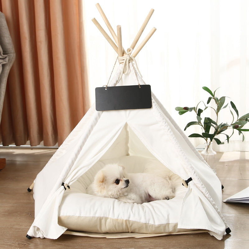 Pet Bed Play House with Cushion