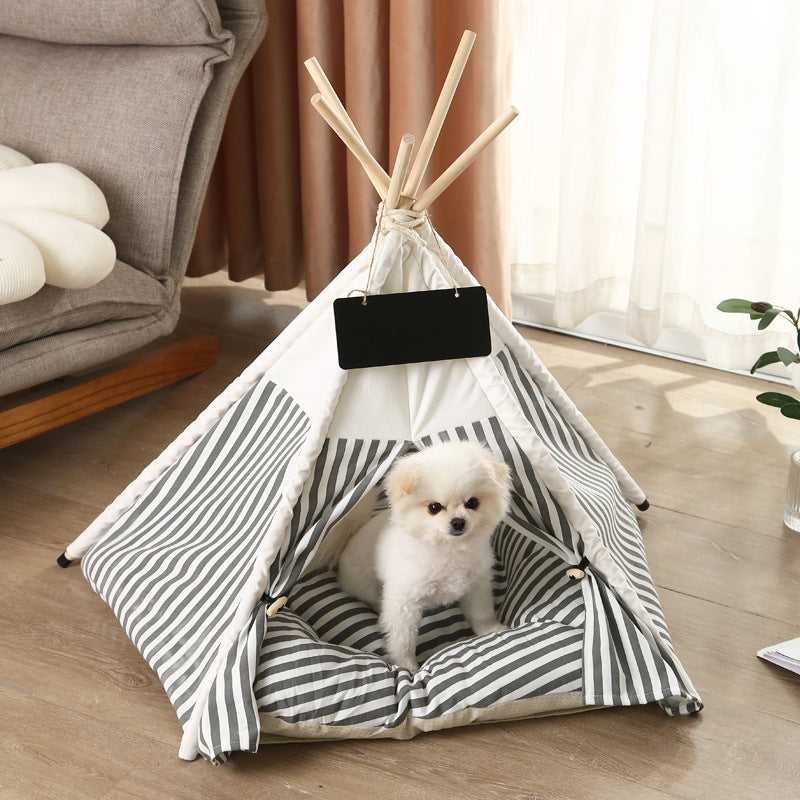 Pet Bed Play House with Cushion