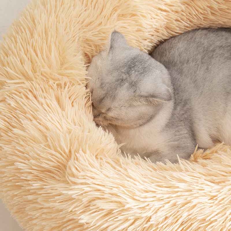 Plush Round Pet Bed