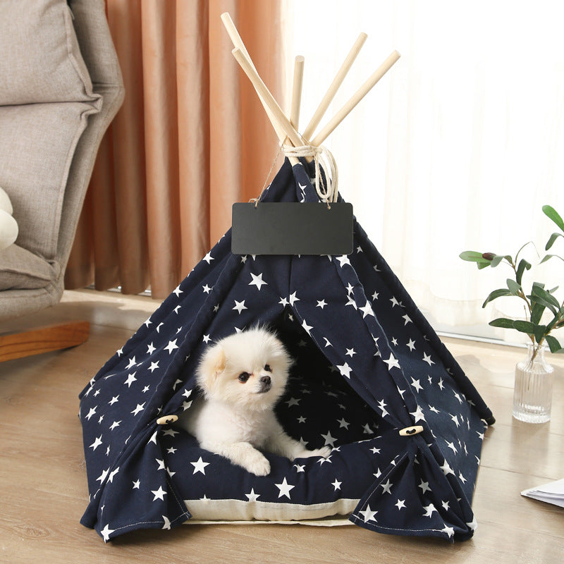 Pet Bed Play House with Cushion