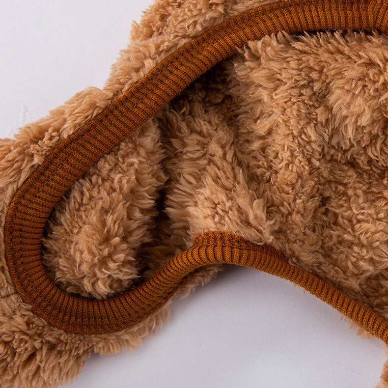 Warm Bear Plush Dog Clothes