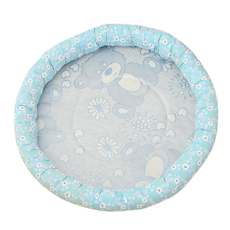 Summer Cooling Round Pet Bed