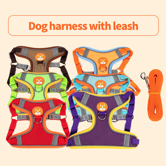 Cartoon Cute Dog Harness