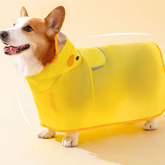 Duck Cute Dog Raincoat