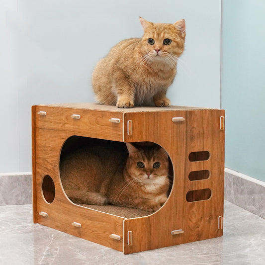 Simple Design Double Cat Climbing Frame