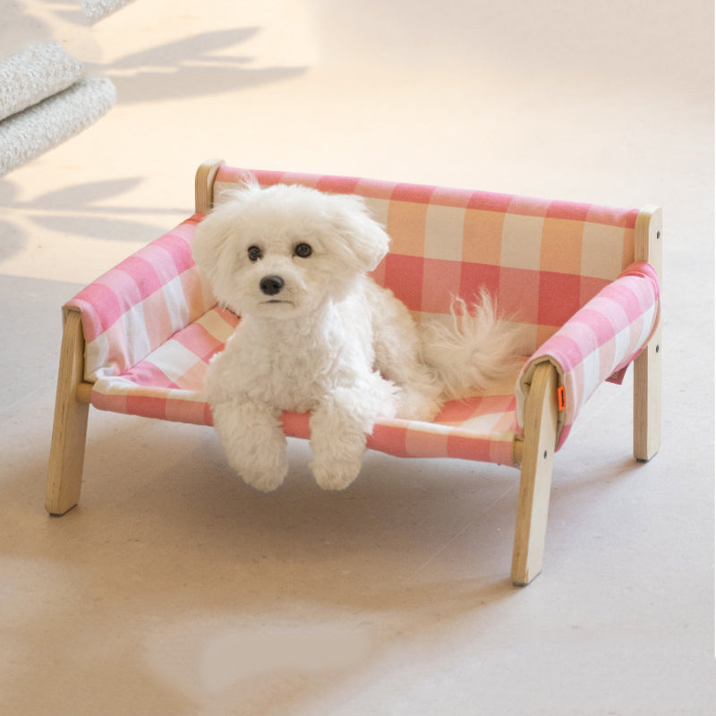 Washable Wooden Pet Bed Sofa