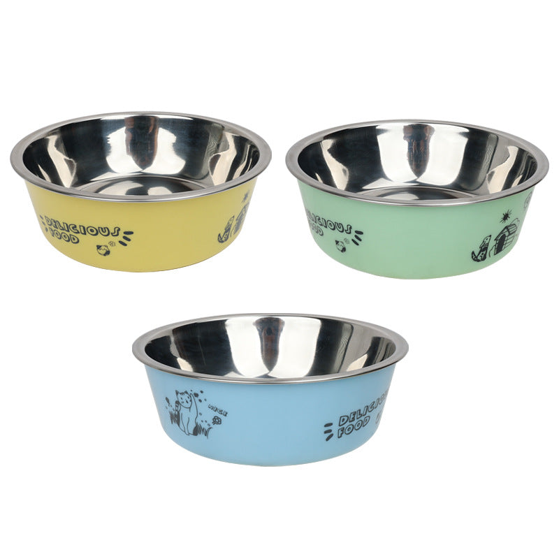 Two Piece In One Pet Food Water Bowl