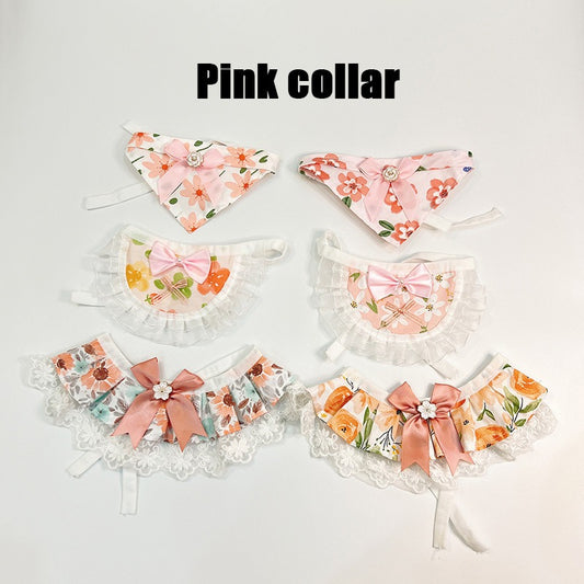 Pink Flower Pet Bandana