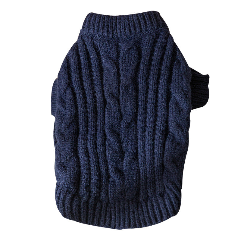 Navy Warm Puppy Sweater