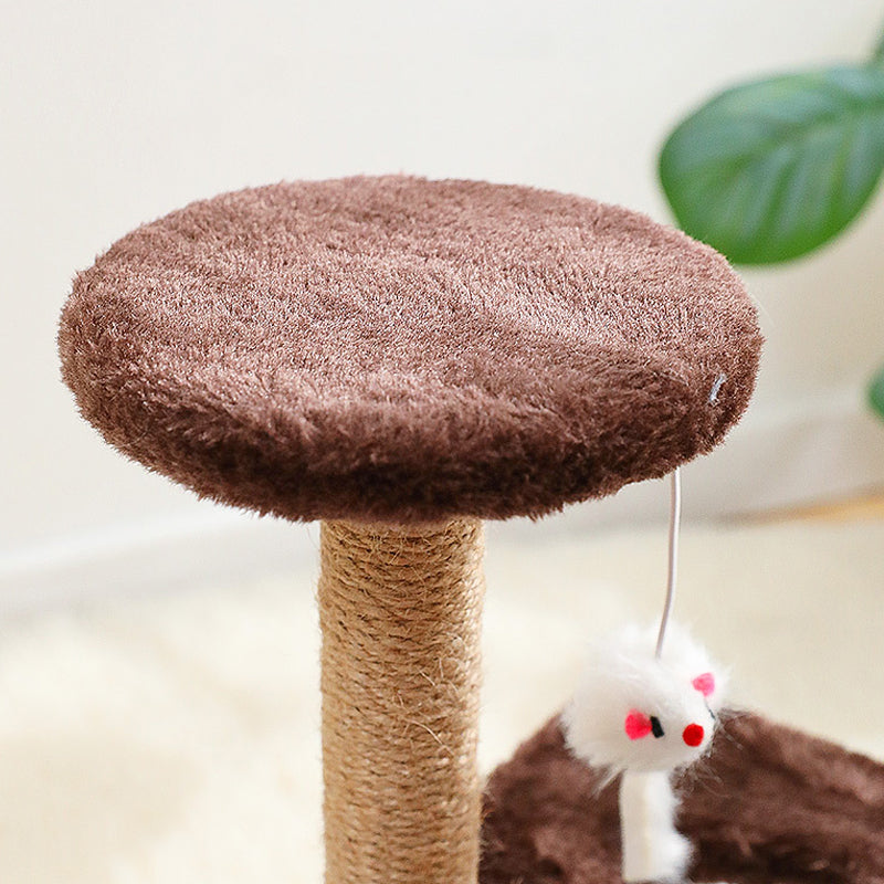 Three-layer One-piece Cat Climbing Tree With Mouse Toy