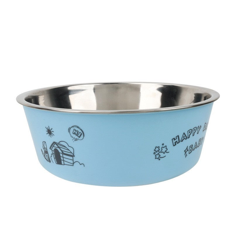 Two Piece In One Pet Food Water Bowl