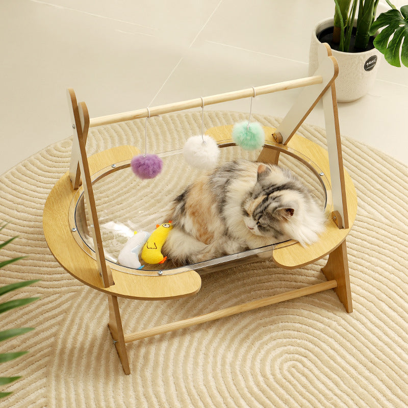 Semi-closed Acrylic Pet Bed