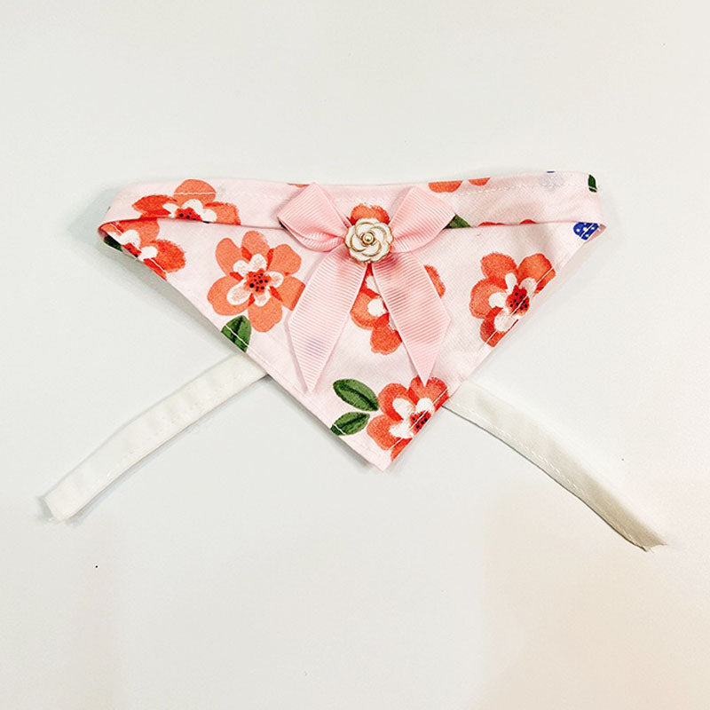 Pink Flower Pet Bandana