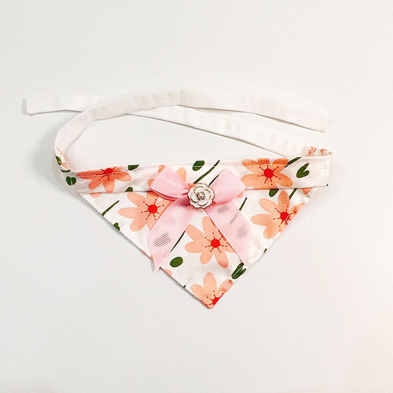 Pink Flower Pet Bandana