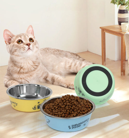 Two Piece In One Pet Food Water Bowl