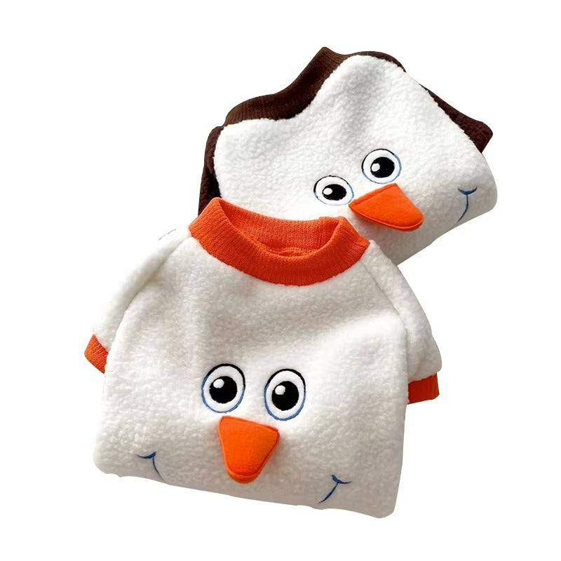 Winter Snowman Pet Clothes