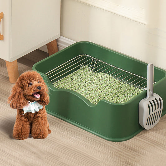 Double Compartmentalized Dog Litter Box