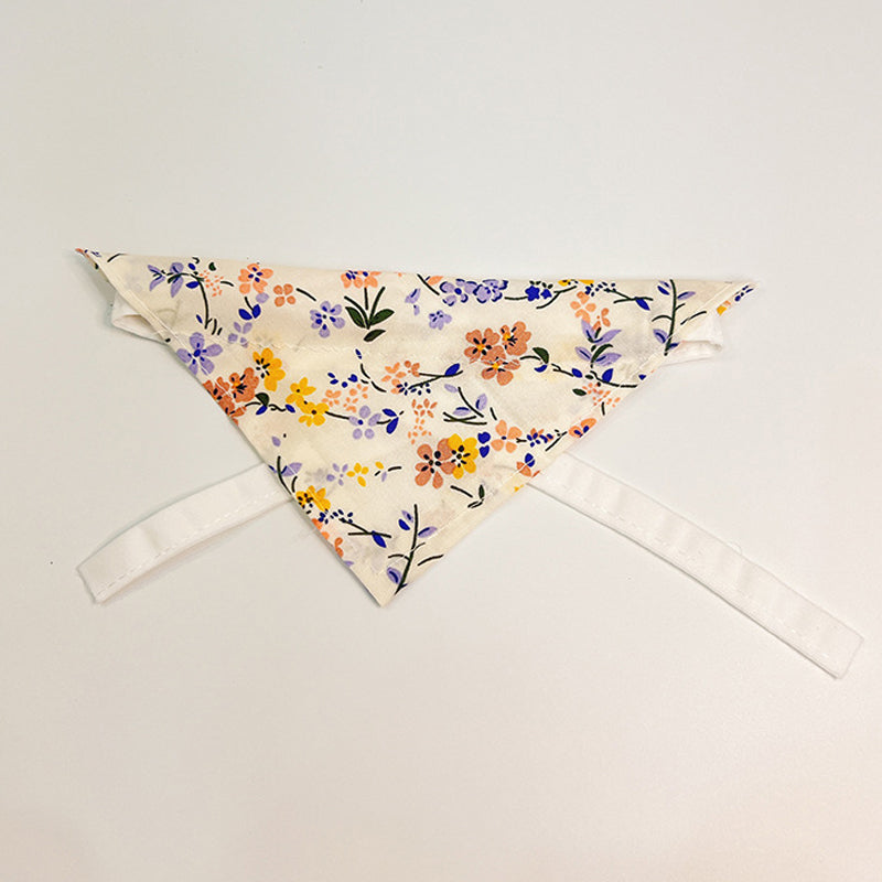 Flower Printed Lace Pet Bandana