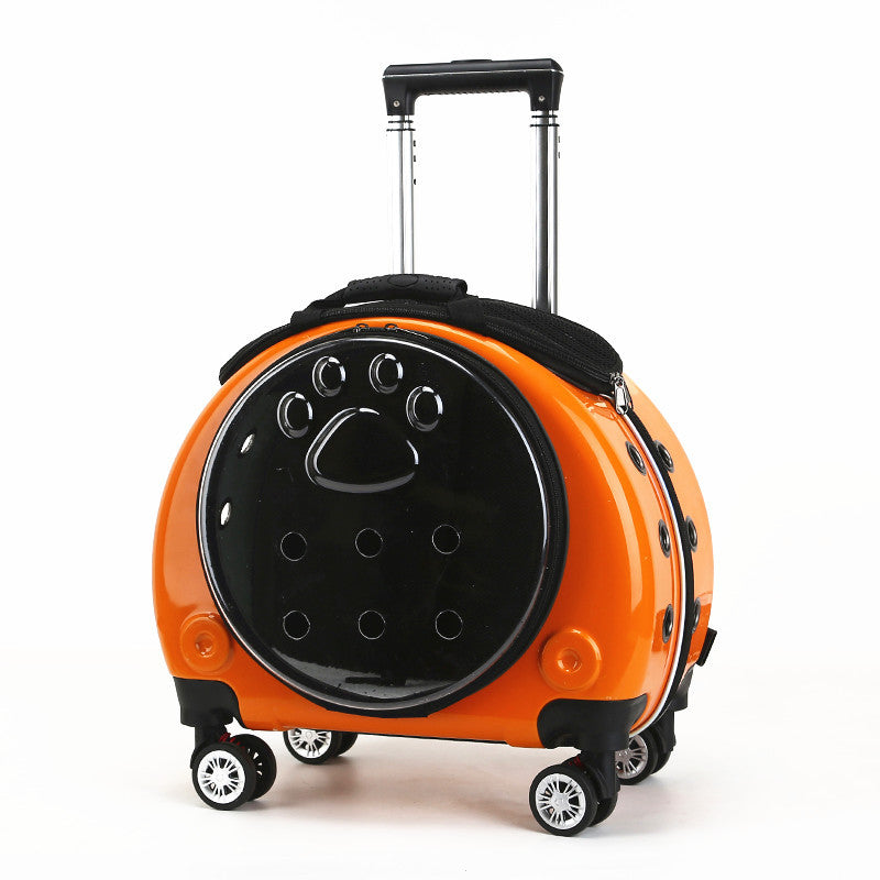 Portable Small Dog Outing Trolley Case