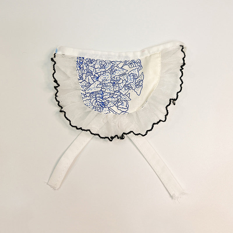 Flower Printed Lace Pet Bandana