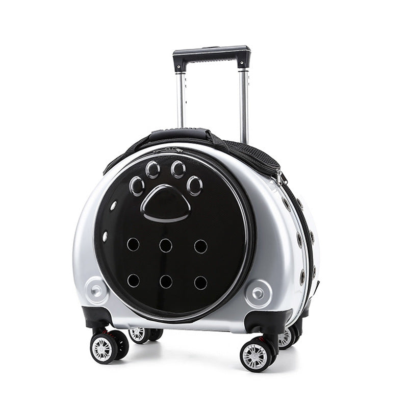 Portable Small Dog Outing Trolley Case